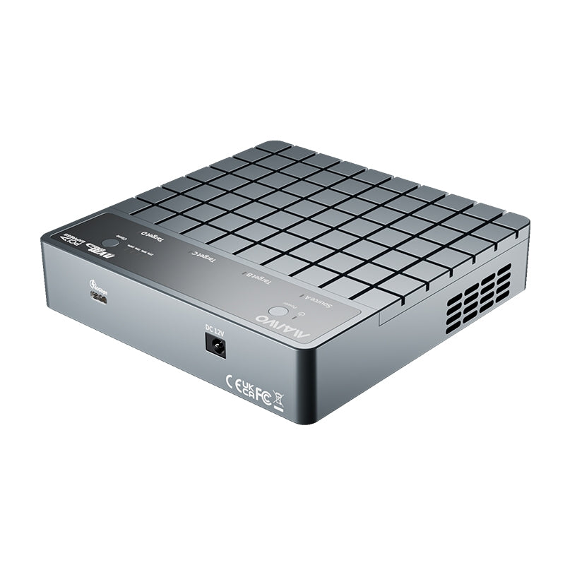 Maiwo 4-slot M.2 NVMe SSD Docking station with cloning function, USB 4.0 Type-C 40Gbps