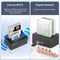 Maiwo HDD Double Docking Station with Clone 10Gbps HDMI 4K60Hz Giga Lan Card Reader SD and MicroSD USB HUB 2xUSB-A and 2xUSB-C