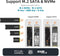 Maiwo K1683P2 External cabinet M.2 NVMe and SATA SSD to USB and USB A C 10Gbps B Key and Key B & M UASP 2280 2260 2242 2230 aluminimu