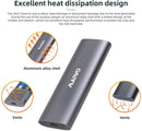 Maiwo K1689 M.2 SATA & NVMe SSD combo for USB3.2 Gen2 10Gbps external case screwless design aluminum