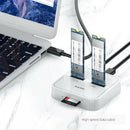 Maiwo K3016SD Docking for both SATA and NVMe M.2 SSD USB3.1 Gen 2 10Gbps with SD card reader Express