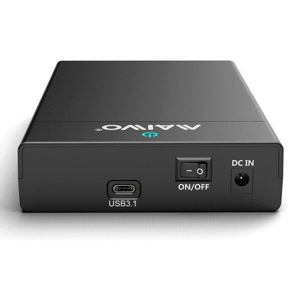 Maiwo K3568G2 USB 3.1 GEN1 5Gbps external storage enclosures for 1st 3.5 SATA HDD up to 8TB with support for UASP USB cable included