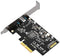 Maiwo KC008 x4 PCI Express card to 1x external USB Type C 20 Gbps USB 3.2 Gen 2x2 PCIe 3.0 x4