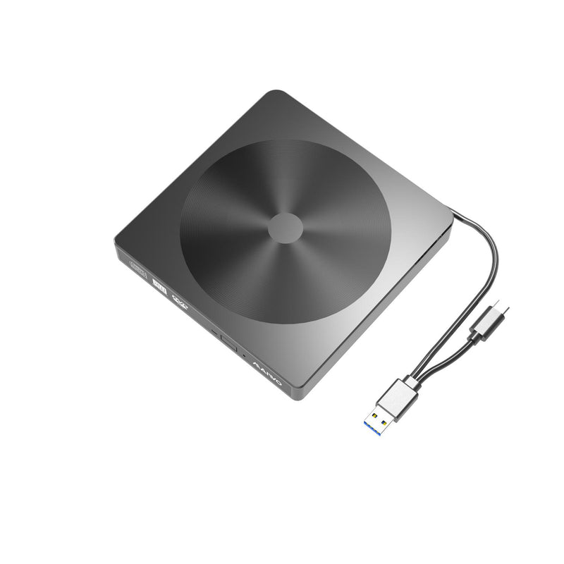 Maiwo Slim external USB DVD/CD player both USB-C and USB-A External optical drive