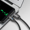 Mcdodo CA-6190 USB C to USB A cable for syncing and fast charging, LED indicator, charging stops automatically when charging is complete, black, 1m