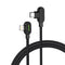 Mcdodo CA-7371 Lightning (Non MFI) angled to Type C angled PD 36W 1.8m with LED black