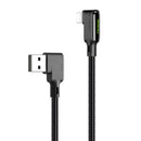 Mcdodo CA-7511 Lightning (Non-MFIs) to the USB A angled cable with LED 1,8m black