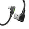 Mcdodo CA-7520 USB C to USB A angled cable for rapid charging and sync LED 1.2m