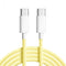 NÖRDIC 0.5m USB 2.0 USB-C to C cable for iPhone 15/15 Pro/15 Plus/15 Pro Max 3A 480Mbps 60W yellow