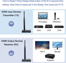 NÖRDIC 1080P Full HD HDMI Wireless 180m Extender TX to RX Loop Out WiFi 5.8G