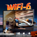 NÖRDIC 1080P Projector Certified for Netflix, Prime Video, Disney+ and YouTube, 300 ANSI lumens, 2.4/5G WiFi 6 support for iOS/Android