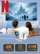NÖRDIC 1080P Projector Netflix Certified 200 ANSI lumen 2.4/5G WiFi 6 support for iOS/Android