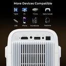 NÖRDIC 1080P Projector Netflix Certified 200 ANSI lumen 2.4/5G WiFi 6 support for iOS/Android