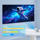 NÖRDIC 1080P Projector Netflix Certified 200 ANSI lumen 2.4/5G WiFi 6 support for iOS/Android