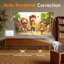 NÖRDIC 1080P Projector Netflix Certified 200 ANSI lumen 2.4/5G WiFi 6 support for iOS/Android
