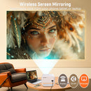 NÖRDIC 1080P Projector Netflix Certified 320 ANSI lumen 2.4/5G WiFi 6 support for iOS/Android