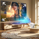 NÖRDIC 1080P Projector Netflix Certified 320 ANSI lumen 2.4/5G WiFi 6 support for iOS/Android