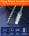 NÖRDIC 1,2m USB-C to 3.5mm Headphone Audio Aux Jack Cable