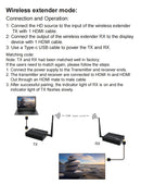 NÖRDIC Wireless HDMI Extender 1080P Miracast 150m