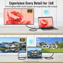 NÖRDIC 1.5m Thunderbolt 5 cable 80Gbps data transfer 240W charging 120Gbps bandwidth 16K60Hz 8K60Hz 4K540Hz
