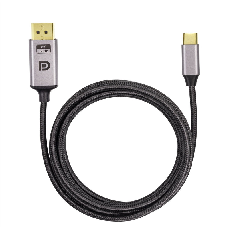 NÖRDIC1.5m USBC to DP 1.4 cable 8K30Hz 4K120Hz 32.4Gbps HBR3 HDR10
