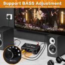 NÖRDIC 192 kHz USB DAC Digital-to-Analogue Audio Converter, USB/Optical/SPDIF/Coaxial to Analogue Stereo RCA L/R 3.5 mm