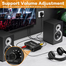 NÖRDIC 192 kHz USB DAC Digital-to-Analogue Audio Converter, USB/Optical/SPDIF/Coaxial to Analogue Stereo RCA L/R 3.5 mm