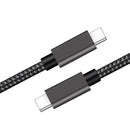 NÖRDIC 1M USB C 3.1 To USB C Nylon Braided Cable Quick Charging 3A Gen1 5Gbps Power Delivery PD 60W