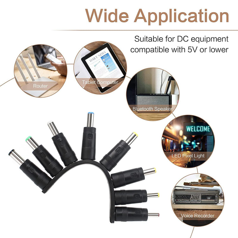 NÖRDIC 1m Power cable USB to DC with 11 connectors USB DC Power