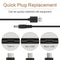 NÖRDIC 1m Power cable USB to DC with 11 connectors USB DC Power