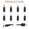 NÖRDIC 1m Power cable USB to DC with 11 connectors USB DC Power