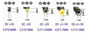NÖRDIC 1m Power cable USB to DC with 5 contacts USB DC Power