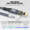 NÖRDIC 1m USB3.2 Gen2 20Gbps USB-C to C nylon braided extension cable with Power Delivery 240W 4K60Hz