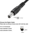 NÖRDIC 1 m USB-A cable to DC 5.5×2.5 mm 2A