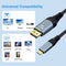 NÖRDIC 1m USBC to DP 1.4 cable 8K30Hz 4K120Hz 32.4Gbps