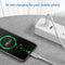NÖRDIC 1m USB C to USB A cable USB3.1 GEN1 Fast charge 3A 60W 5GBPS Nylon Braided white