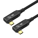 NÖRDIC 1m angled USB4 V2.0 120G 16K 240W compatible with Thunderbolt 5/4/3