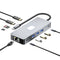 NÖRDIC 1 to 10 USB-C docking station 2xHDMI 4K60Hz 3xUSB3.0, 1xUSB-C, 1xRJ45 GigaLan, 1xPD100W, 1xSD & 1xMicroSD