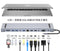 NÖRDIC 1 to 12 USB-C docking station for triple monitors 2xHDMI 4K30Hz, 1xVGA, USB-C PD 100W, Thunderbolt 3 & 4