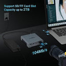 NÖRDIC 1 to 16 USB-C docking station triple monitors 2xHDMI 1xDP 4K60Hz 7xUSB 1xUSB-C PD65W 1xRJ45 1xAudio 1xSD 1xMicro SD Thunderbolt 3/4 USB4