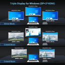 NÖRDIC 1 to 16 USB-C docking station triple monitors 2xHDMI 1xDP 4K60Hz 7xUSB 1xUSB-C PD65W 1xRJ45 1xAudio 1xSD 1xMicro SD Thunderbolt 3/4 USB4