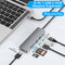 NÖRDIC 1 to 6 USB C Aluminum Docking station 1xHDMI 4K 30Hz  1xUSB-A 3.0 1xUSB-A 2.0 5Gbps 1xUSB C PD87W 1xSD/TF card reader