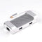 NÖRDIC 1 to 7 USB C Aluminum Docking Station 1xHDMI 4K 30Hz 1XRJ45 Giga Ethernet 2xusb 3.1 5GBP 1x USB C PD87W 1xSD / TF Card Reader Silver