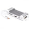 NÖRDIC 1 to 8 C USB Aluminum Docking 1xHDMI 4K 1080p 30Hz 1xVGA 3xUSB 3.1 5GBP 1x USB C PD87W 1xSD / TF card reader silver