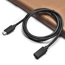 NÖRDIC 20cm USB2.0 USB-C ha to C ho extension cable 2.4A 480Mbps 12W