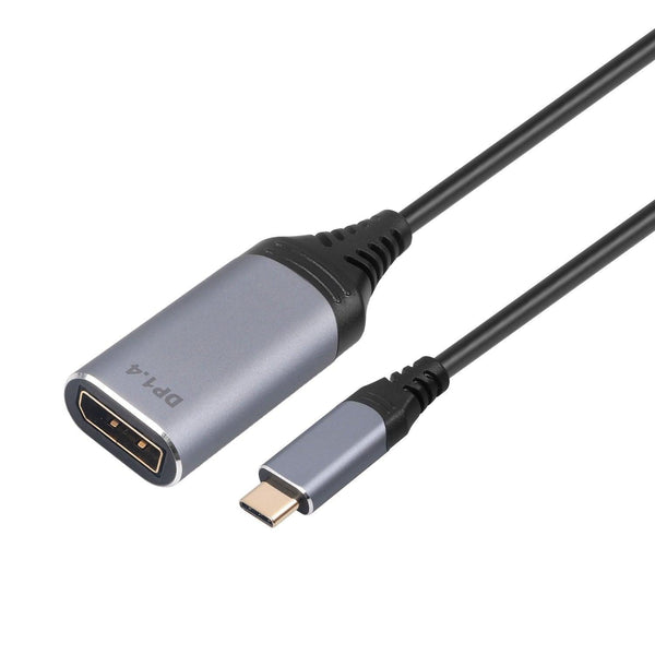 NÖRDIC 20cm USBC to DP 1.4 adapter 8K30Hz 4K120Hz 32.4Gbps