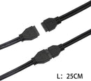 NÖRDIC 20 pin USB header extension cable male to female 25cm