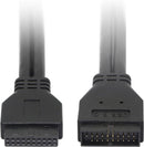 NÖRDIC 20 pin USB header extension cable male to female 25cm