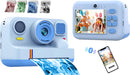 NÖRDIC 2,4" HD Instant Camera, Mini Camera with Photo Printing/Video Recording, Compatible App, Blue