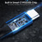 NÖRDIC 25cm Thunderbolt 4 USB-C cable 40Gbps 100W charging 8K video compatible with USB 4 and Thunderbolt 3